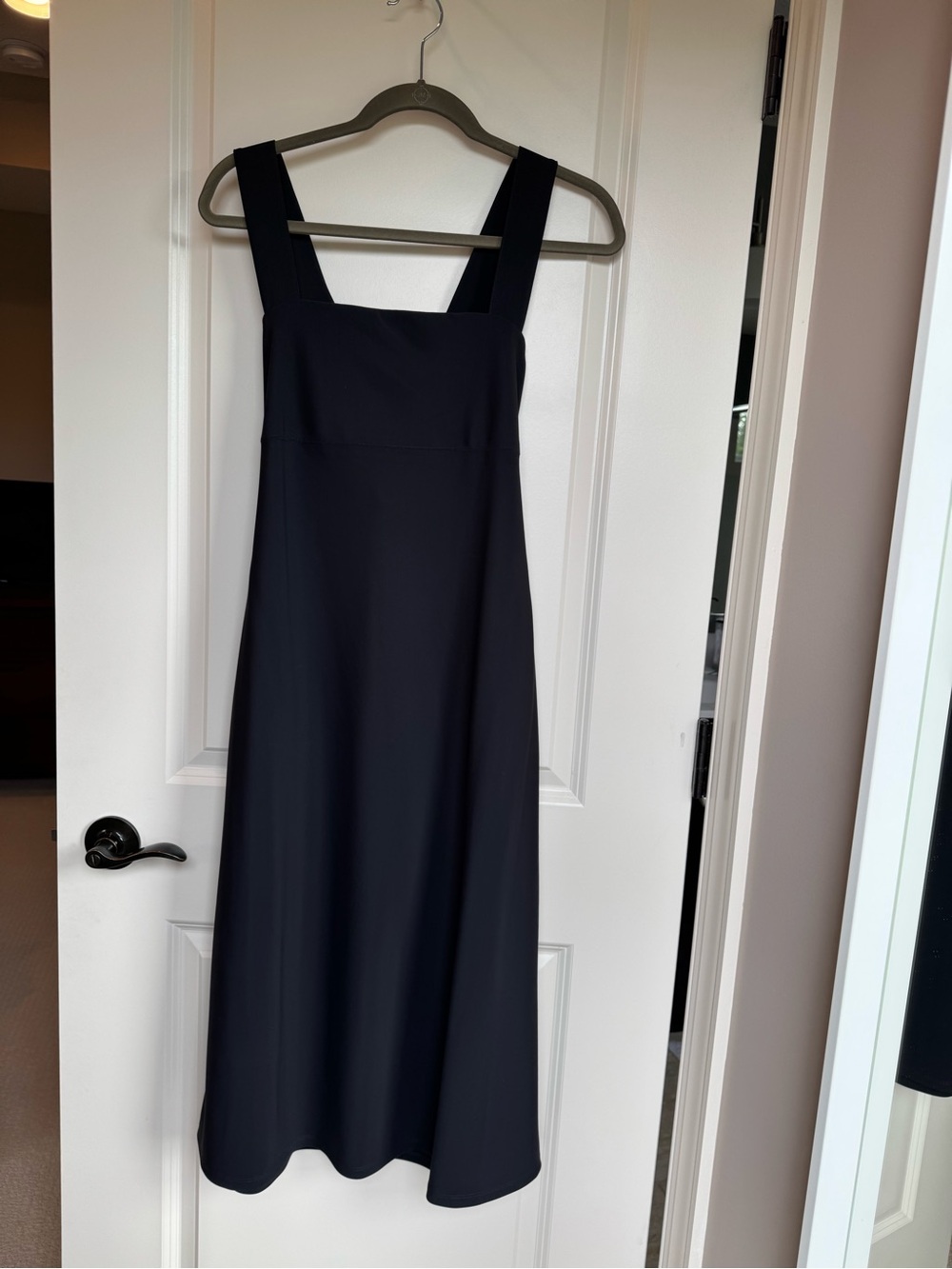 Theory Crossback Dress Black Precision Ponte Medium NWT